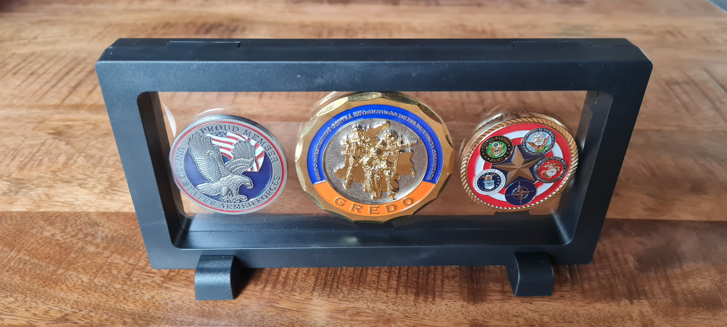 Schwebender Coin Halter - Floating Coin Case